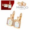 exclusive swarovski gold-plated earrings